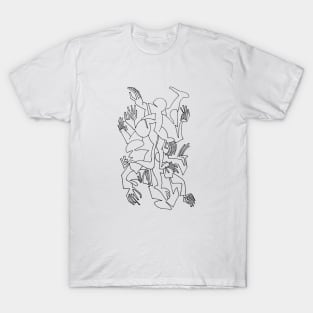 Abstract Bodies Drawing Improvisation #6 T-Shirt